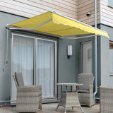 3.5m Half Cassette Manual Awning, Lemon Yellow