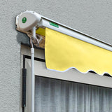 3.5m Half Cassette Manual Awning, Lemon Yellow