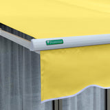 3.5m Half Cassette Manual Awning, Lemon Yellow