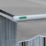 2.5m Half Cassette Electric Awning, Silver