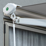 2.0m Half Cassette Electric Awning, Silver