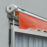 4.5m Half Cassette Manual Awning, Terracotta