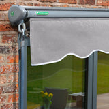 3.5m Half Cassette Electric Silver Awning (Charcoal Cassette)