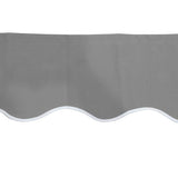 4m Silver Valance - Wavy