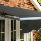 4.5m Standard Manual Awning, Charcoal