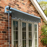 2.5m Standard Manual Awning, Charcoal