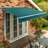 3.0m Standard Manual Awning, Plain Green