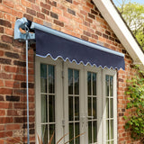 4.0m Standard Manual Awning, Plain Dark Blue