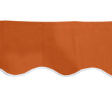 3m Terracotta Valance - Wavy