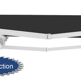 4m Half Cassette Manual Awning, Charcoal (4.0m Projection)