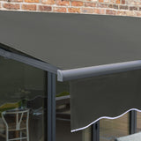 3.5m Budget Manual Charcoal Awning (Charcoal Cassette)