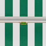 2.5m Budget Electric Awning, Green and White