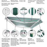 2.5m Standard Manual Awning, Silver