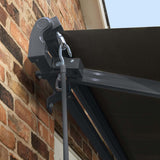 4m Standard Manual Charcoal Awning (Charcoal Cassette)