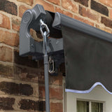 4m Standard Manual Charcoal Awning (Charcoal Cassette)