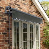 4m Standard Manual Charcoal Awning (Charcoal Cassette)