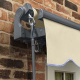 2.5m Standard Manual Ivory Awning (Charcoal Cassette)