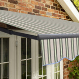 4m Standard Manual Multistripe Awning (Charcoal Cassette)