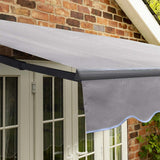 2.5m Standard Manual Silver Awning (Charcoal Cassette)