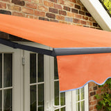 3m Standard Manual Terracotta Awning (Charcoal Cassette)