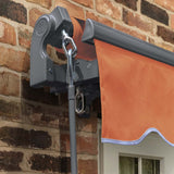 3m Standard Manual Terracotta Awning (Charcoal Cassette)