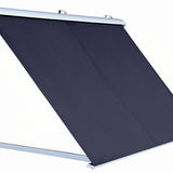 1.0m Half Cassette Drop Arm Awning, Plain Dark Blue