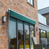 4.0m Budget Manual Awning, Plain Green