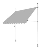 4.0m Balcony Manual Awning, Silver