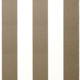 Mocha Brown and White Stripe polyester cover for 4.5m x 3m awning includes valance