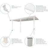 10ft x 10ft White Veranda Garden Canopy - Primrose™