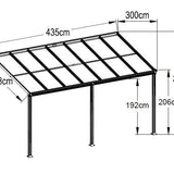 14ft x 10ft White Veranda Garden Canopy - Primrose™