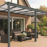 14ft x 10ft Anthracite Veranda Garden Canopy - Primrose™