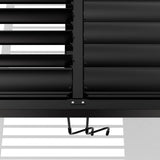 3m x 4m Deluxe Charcoal Pergola with Louvered Shutter Roof by Primrose Living