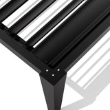 3m x 4m Deluxe Charcoal Pergola with Louvered Shutter Roof by Primrose Living