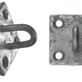 5cm x 5cm Galvanised Pad Eye - Square - Sail Shade Fitting Accessories