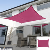 Kookaburra Pink 5.0M X 4.0M Rectangle Sail Shade (Waterproof)
