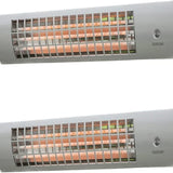 1.8kW IPX4 Wall Mounted Quartz Bulb Electric Tube Heater | Heatlab®