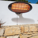 Wall Mounted Quartz Bulb Electric Heater in Black | Heatlab®