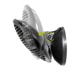 2kW IPX4 Wall Mounted Quartz Bulb Electric Heater w/ 3 Power Settings - Black