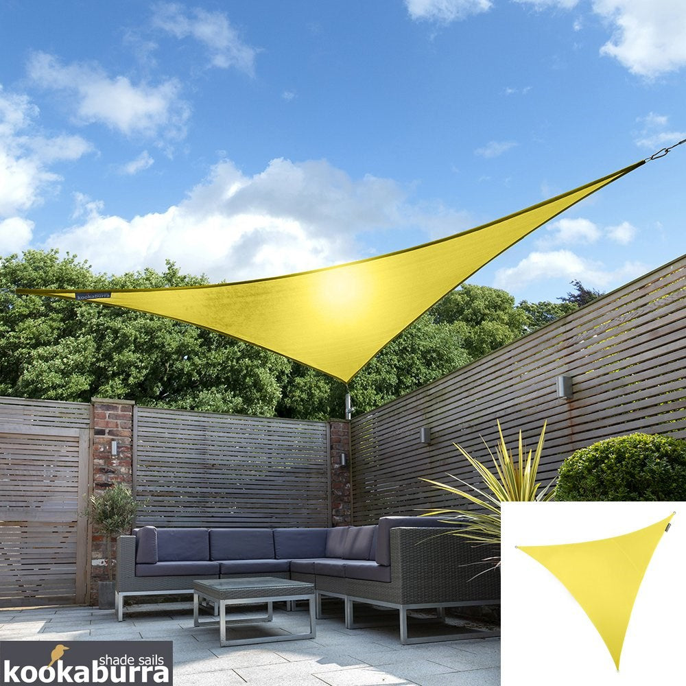 Sail Shade Standard Water Resistant Yellow – Primrose Awnings
