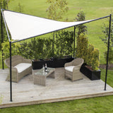 3.5M Square Portable Steel Frame With Ivory Sail Shade