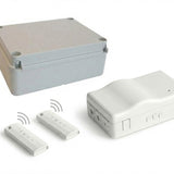 Remote control kit, 2 remote zappers and waterproof box