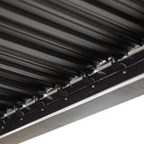 6m x 3m Deluxe Charcoal Wall Mounted Veranda with Louvered Shutter Roof