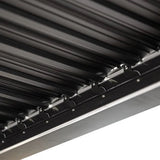 6m x 3m Deluxe Charcoal Wall Mounted Veranda with Louvered Shutter Roof