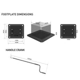 6m x 3m Deluxe Charcoal Wall Mounted Veranda with Louvered Shutter Roof
