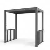 2.5m x 1.5m Deluxe BBQ Pergola with Louvered Shutter Roof by Primrose Living