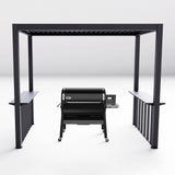 2.5m x 1.5m Deluxe BBQ Pergola with Louvered Shutter Roof by Primrose Living