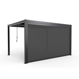 Single Charcoal Pulldown Side Shade for 3x3m, 3x4m & 6x3m Deluxe Pergola