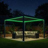 3x3M Pegola Colour Changing LED Light Kit by Primrose Living