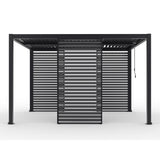 Single Pergola Fixed Louvre Wall Panel For 3m Side By Primrose Living